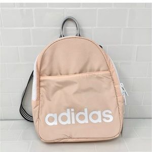 Adidas Core Mini Backpack Glow Pink & White Adjustable Strap New With Tags